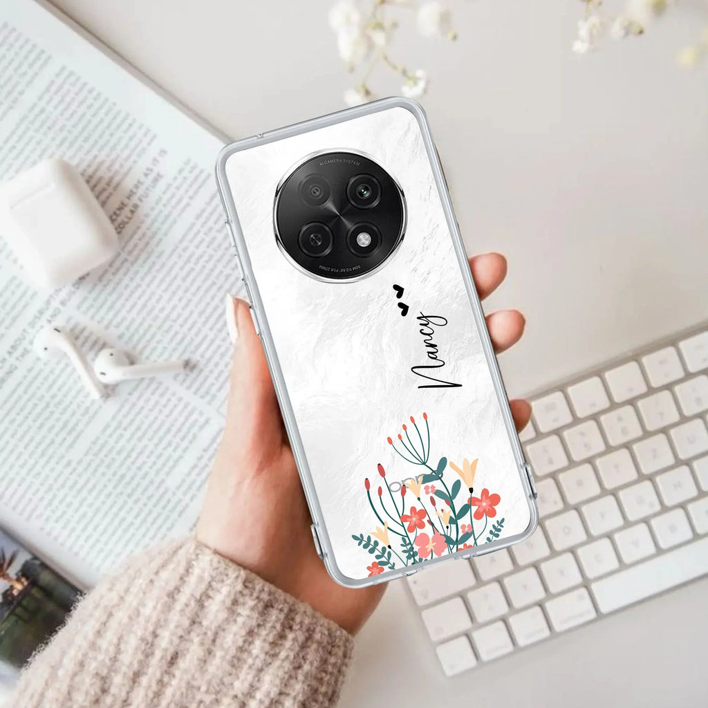 MultiColor Floral Customize Anti Yellow Case For Oppo F29 Pro 5G