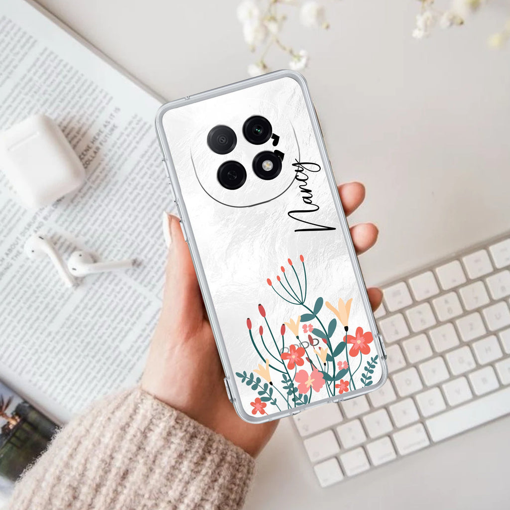 MultiColor Floral Customize Anti Yellow Case For Oppo F29 Pro 5G