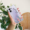 MultiColor Floral Customize Transparent Silicon Case For Oppo F33 5G