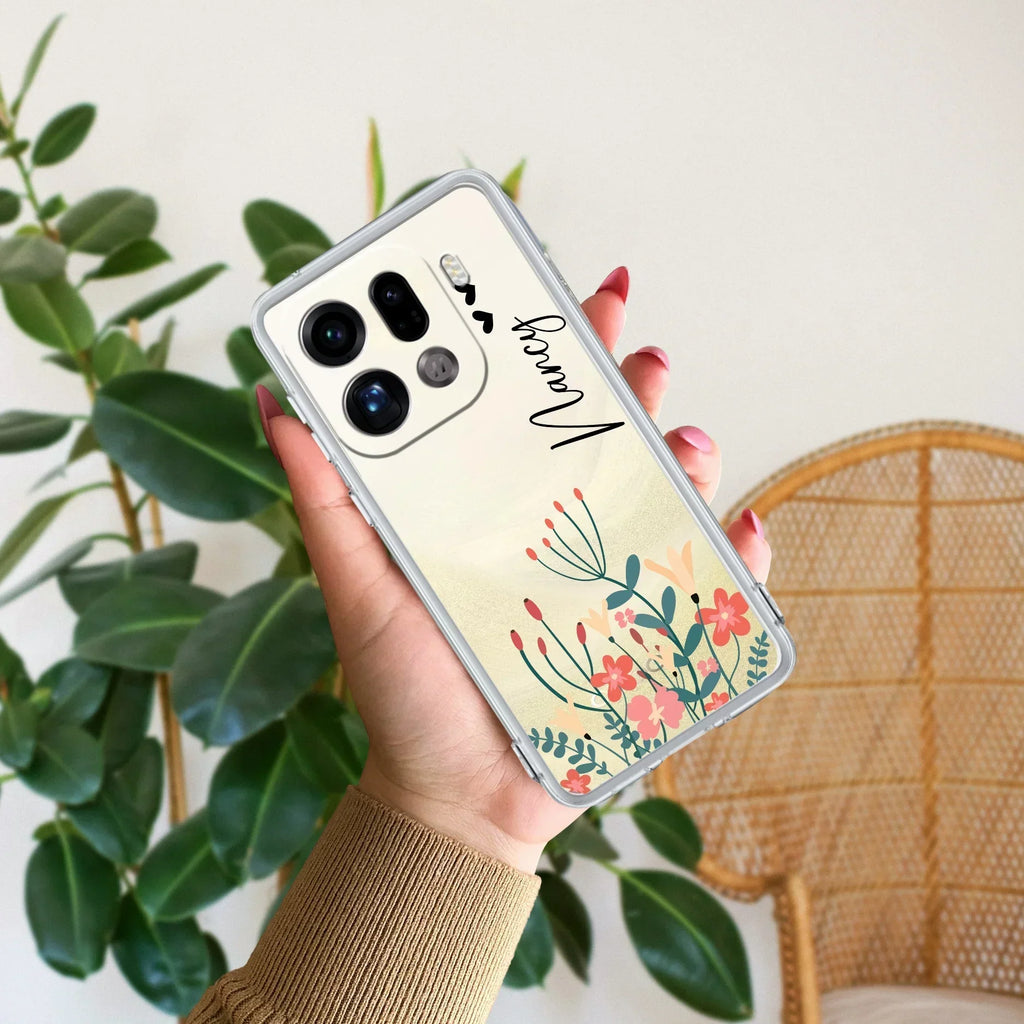 MultiColor Floral Customize Anti Yellow Case For Oppo Find X9 Pro 5G