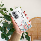 MultiColor Floral Customize Anti Yellow Case For Oppo Reno 11 5G
