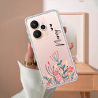 MultiColor Floral Customize Transparent Silicon Case For Realme P1 5G