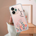 MultiColor Floral Customize Transparent Silicon Case For Realme 15 5G