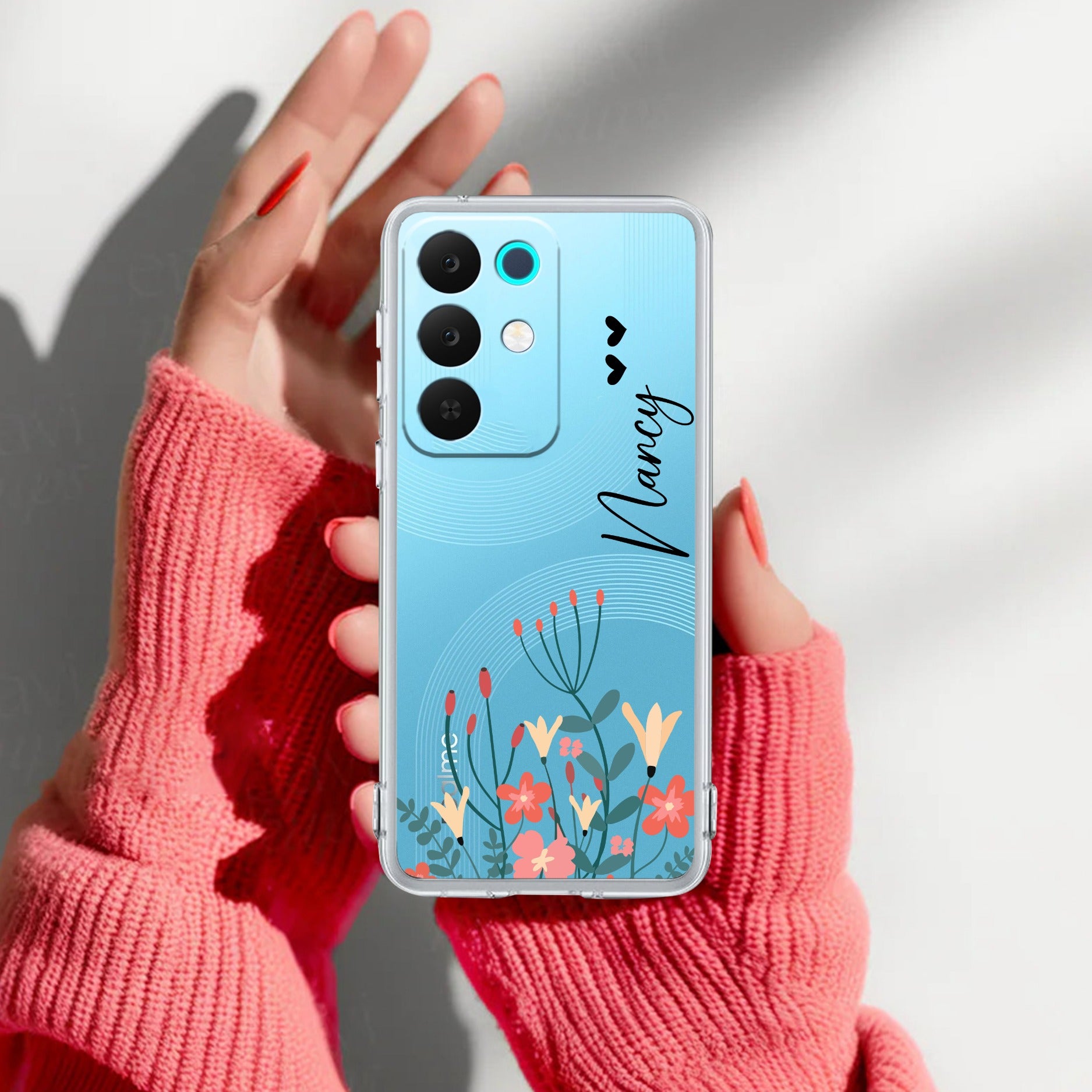 MultiColor Floral Customize Anti Yelllow Case For Realme 15X 5G