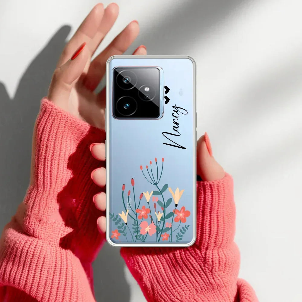 MultiColor Floral Customize Anti Yelllow Case For Realme GT 7 5G
