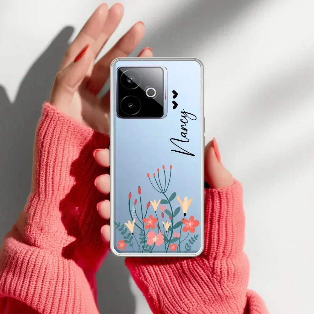 MultiColor Floral Customize Anti Yelllow Case For Realme GT 7T 5G