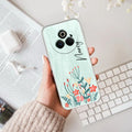 MultiColor Floral Customize Transparent Silicon Case For Realme P3 Pro 5G