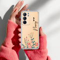 MultiColor Floral Customize Transparent Silicon Case For Realme P3 Lite 5G
