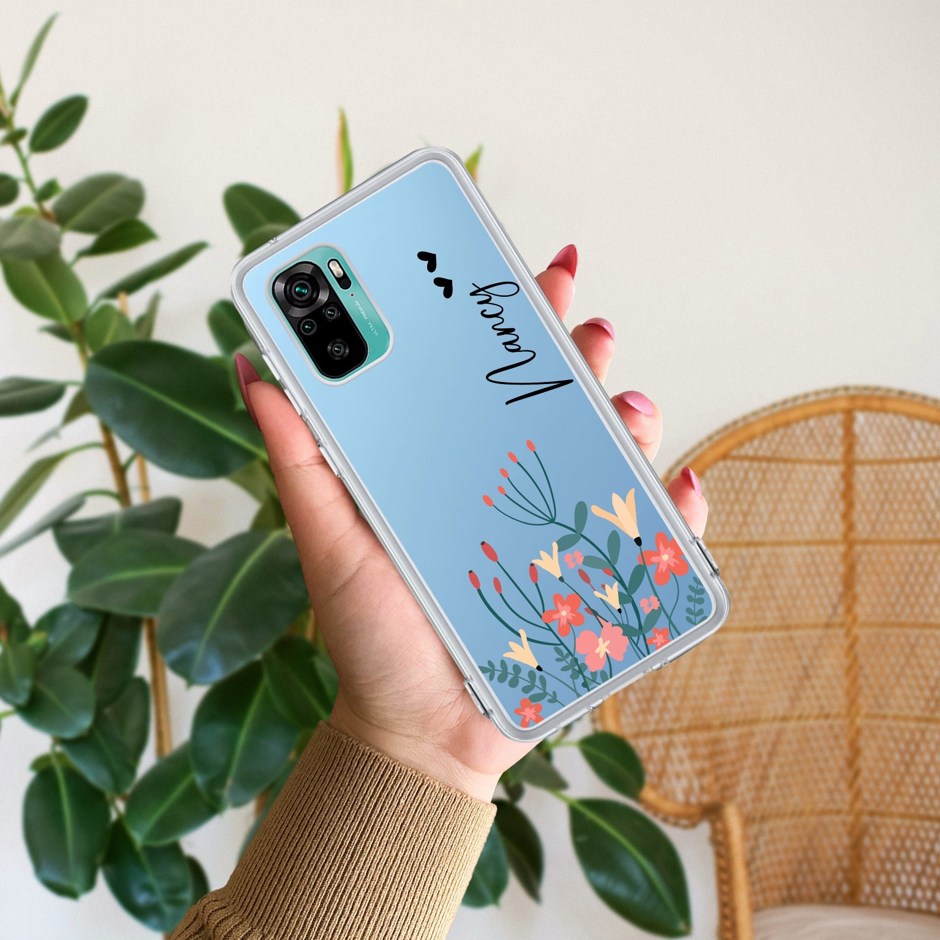 MultiColor Floral Customize Transparent Silicon Case For Redmi/Xiaomi