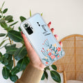 MultiColor Floral Customize Transparent Silicon Case For Redmi Note 10 Pro / Redmi Note 10 Pro Max