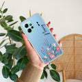 MultiColor Floral Customize Transparent Silicon Case For Redmi Note 12 4G