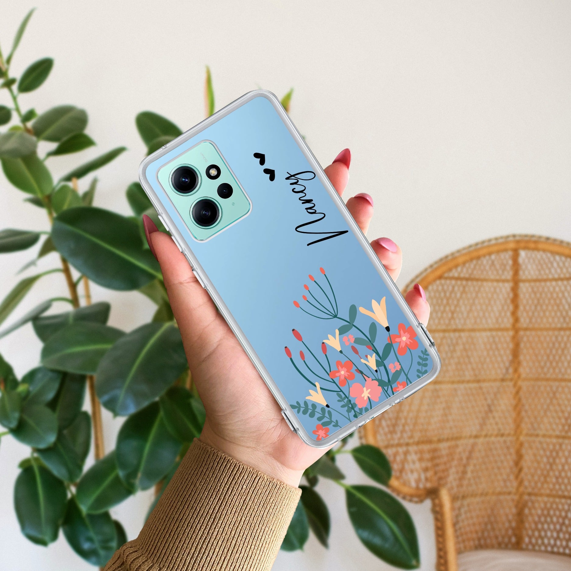 MultiColor Floral Customize Transparent Silicon Case For Redmi/Xiaomi
