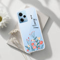 MultiColor Floral Customize Transparent Silicon Case For Redmi Note 12 5G