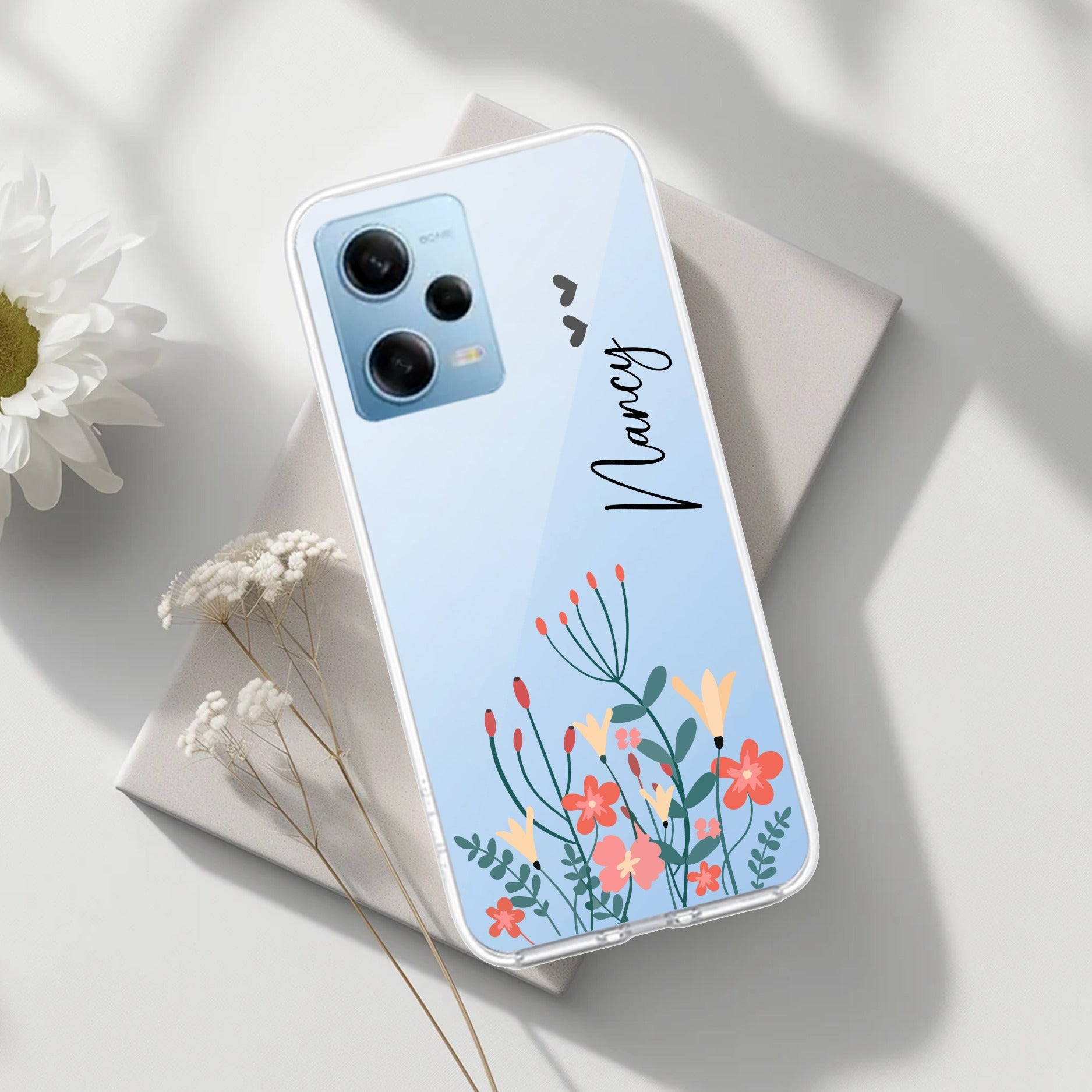 MultiColor Floral Customize Transparent Silicon Case For Redmi/Xiaomi