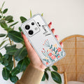 MultiColor Floral Customize Transparent Silicon Case For Redmi Note 13 5G