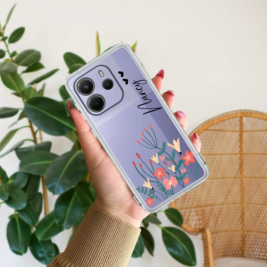 MultiColor Floral Customize Transparent Silicon Case For Xiaomi 14 5G