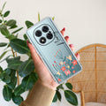 MultiColor Floral Customize Transparent Silicon Case For Redmi Note 14 Pro Plus 5G