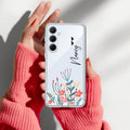 MultiColor Floral Customize Transparent Silicon Case For Samsung Galaxy A57 5G