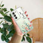 MultiColor Floral Customize Transparent Silicon Case For Vivo Y200e 5G