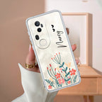 MultiColor Floral Customize Transparent Silicon Case For Vivo T4 Ultra 5G