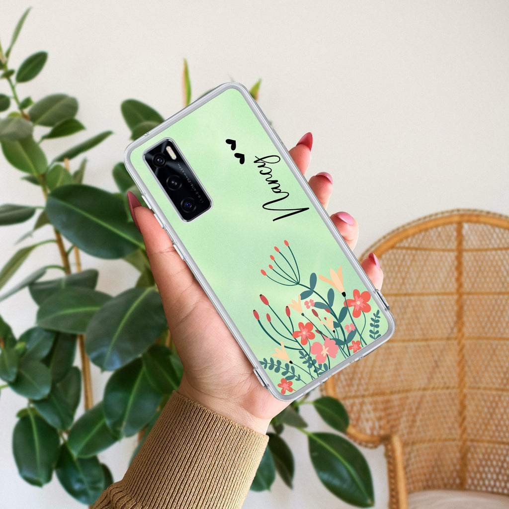 Couple Customize Transparent Silicon Case For Vivo V20 SE