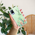 MultiColor Floral Customize Transparent Silicon Case For Vivo V21 5G