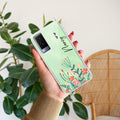 MultiColor Floral Customize Transparent Silicon Case For Vivo V21e 5G