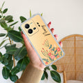 MultiColor Floral Customize Transparent Silicon Case For Vivo V25