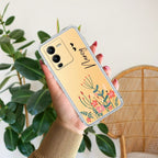MultiColor Floral Customize Transparent Silicon Case For Vivo V25 Pro 5G
