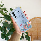 MultiColor Floral Customize Transparent Silicon Case For Vivo X100 5G