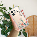 MultiColor Floral Customize Transparent Silicon Case For Vivo X200 FE