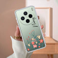 MultiColor Floral Customize Transparent Silicon Case For Vivo X200 5G