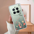 MultiColor Floral Customize Transparent Silicon Case For Vivo X200 Pro 5G