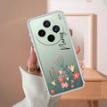 MultiColor Floral Customize Transparent Silicon Case For Vivo X200T 5G
