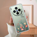 MultiColor Floral Customize Transparent Silicon Case For Vivo X300 5G