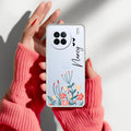 MultiColor Floral Customize Transparent Silicon Case For Vivo X90 5G