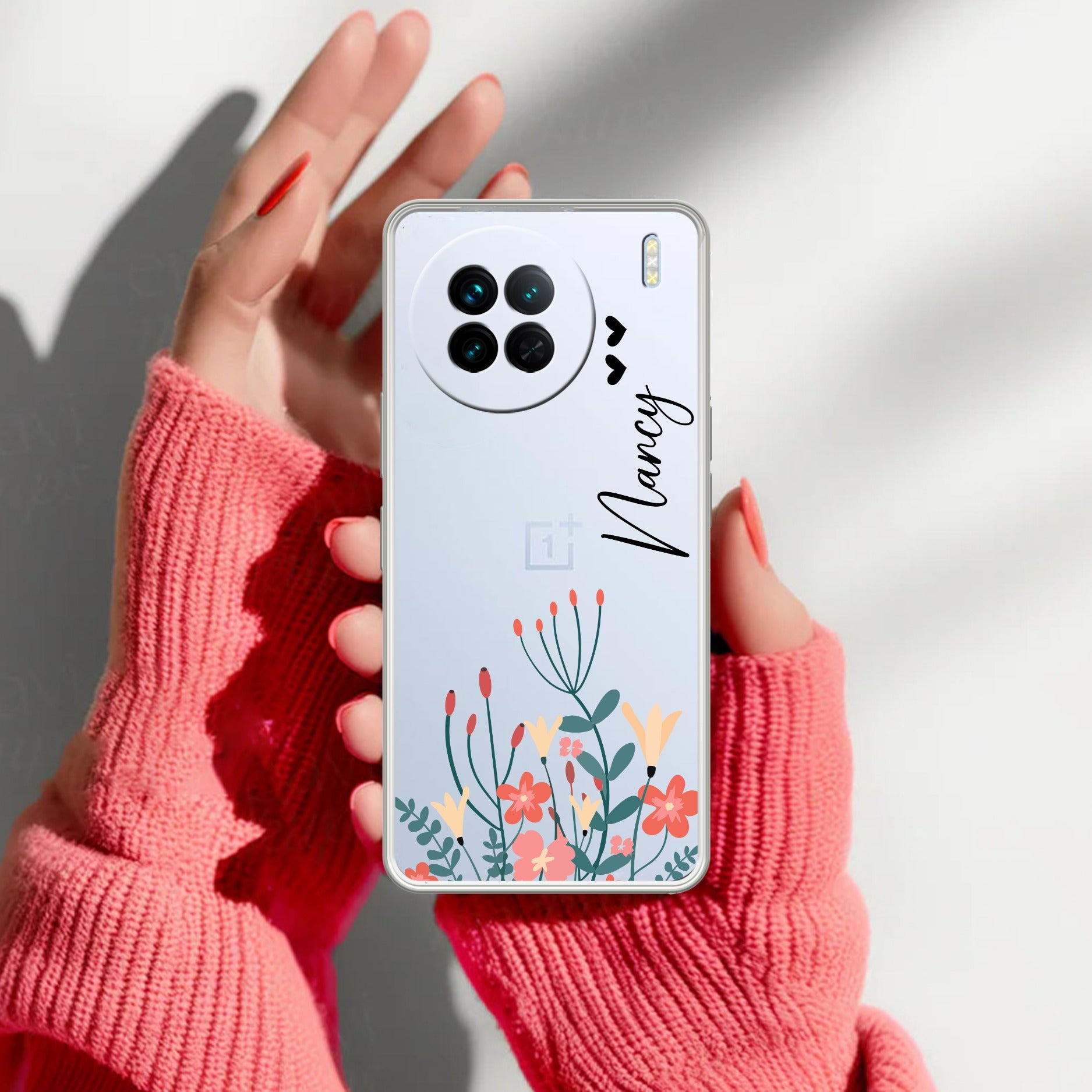 MultiColor Floral Customize Transparent Silicon Case For Vivo X90 Pro 5G