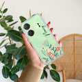 MultiColor Floral Customize Transparent Silicon Case For Vivo Y27 4G