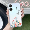 MultiColor Floral Customize Transparent Silicon Case For Vivo Y28 5G