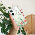 MultiColor Floral Customize Transparent Silicon Case For Vivo Y200 Pro 5G