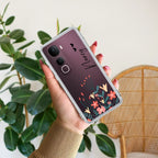 MultiColor Floral Customize Transparent Silicon Case For Vivo V40 Pro 5G