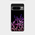 Multicolor Flower Print Glass Case Cover For Google Pixel 8 Pro 5G