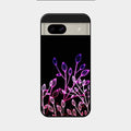 Multicolor Flower Print Glass Case Cover For Google Pixel 8A 5G