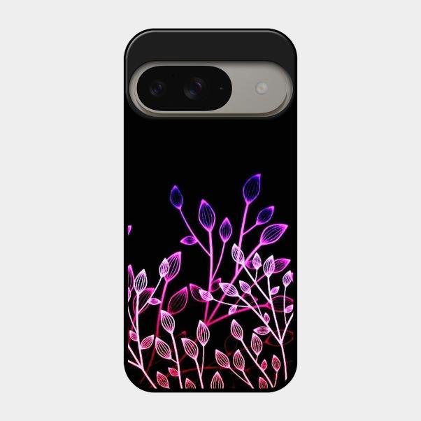 Multicolor Flower Print Glass Case Cover For Google Pixel 9 5G