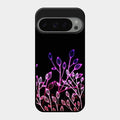 Multicolor Flower Print Glass Case Cover For Google Pixel 9 Pro 5G