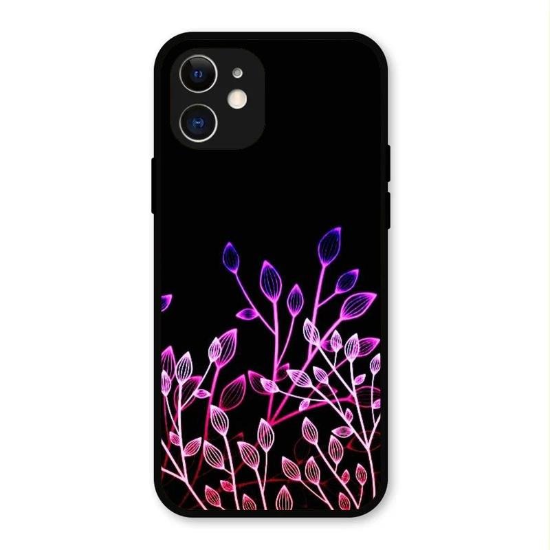 Multicolor Flower Print Glass Case Cover For iPhone 12