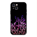 Multicolor Flower Print Glass Case Cover For iPhone 13