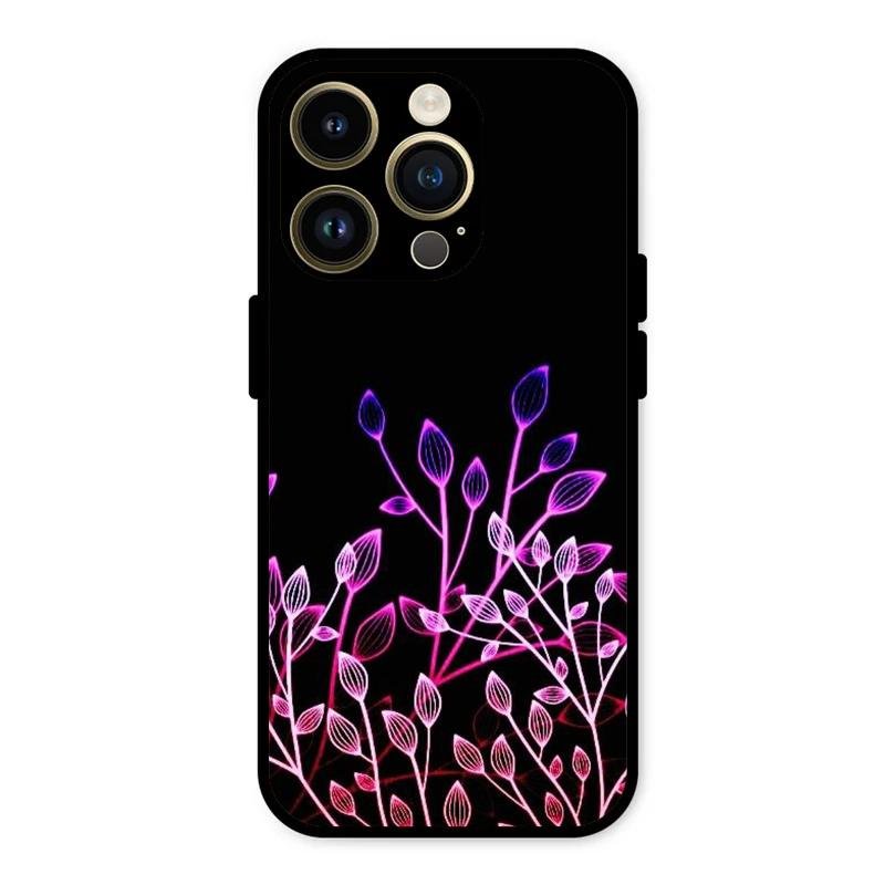 Multicolor Flower Print Glass Case Cover For iPhone 14 Pro