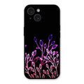 Multicolor Flower Print Glass Case Cover For iPhone 15 Plus