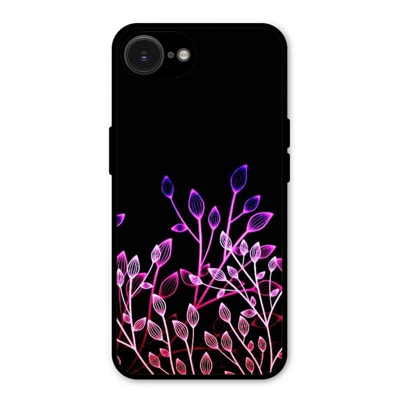 Multicolor Flower Print Glass Case Cover For iPhone 16e